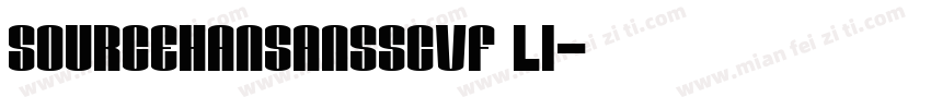 sourcehansansscvf li字体转换
